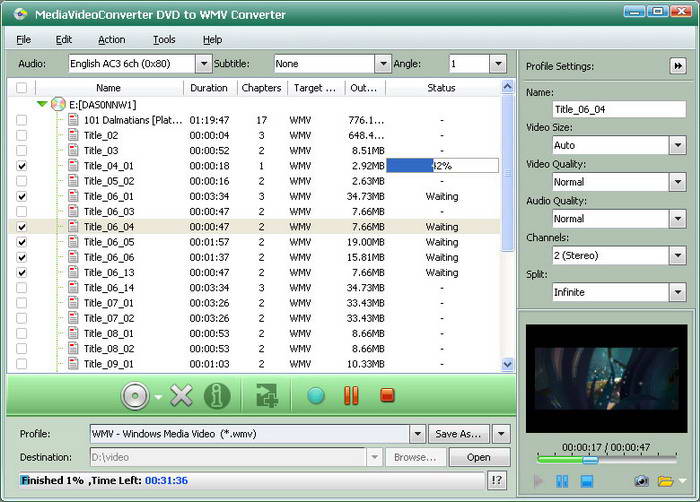 mediAvatar DVD to WMV Converter