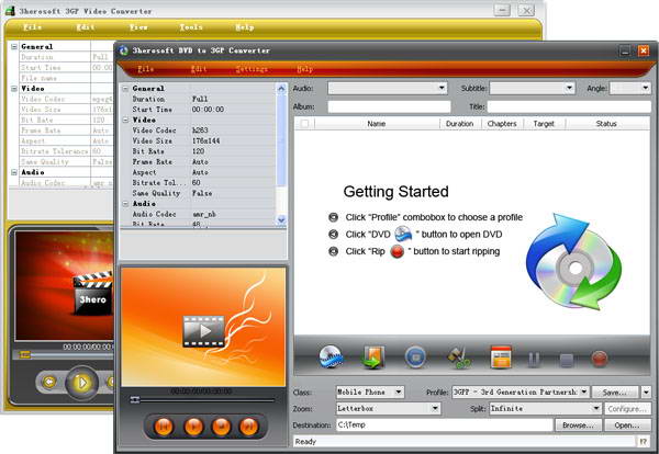 3herosoft DVD to 3GP Suite