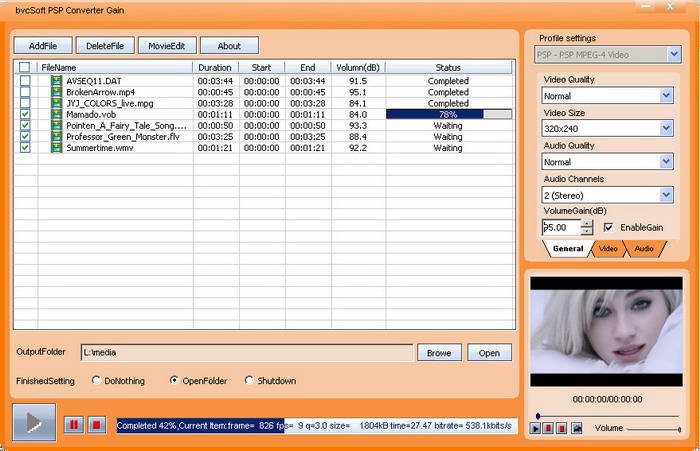 bvcsoft PSP Video Converter