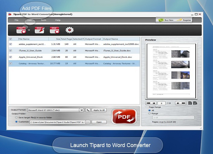 Tipard PDF to Word Converter