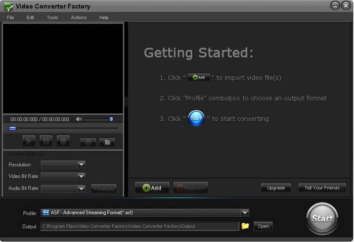 Free Video Converter Factory