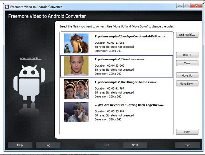 Freemore Video to Android Converter