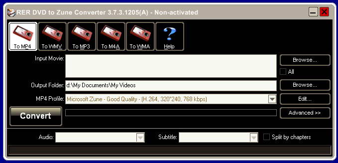 RER DVD to Zune Converter