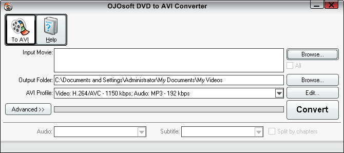 OJOsoft DVD to AVI Converter