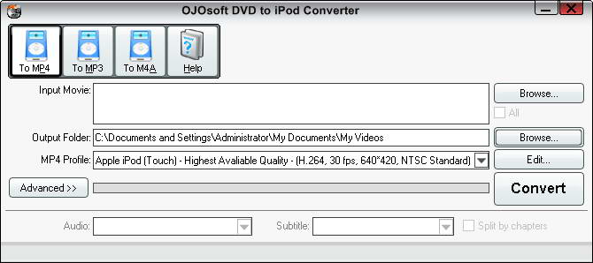 OJOsoft DVD to iPod Converter