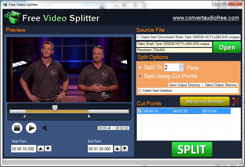 Free Video Splitter