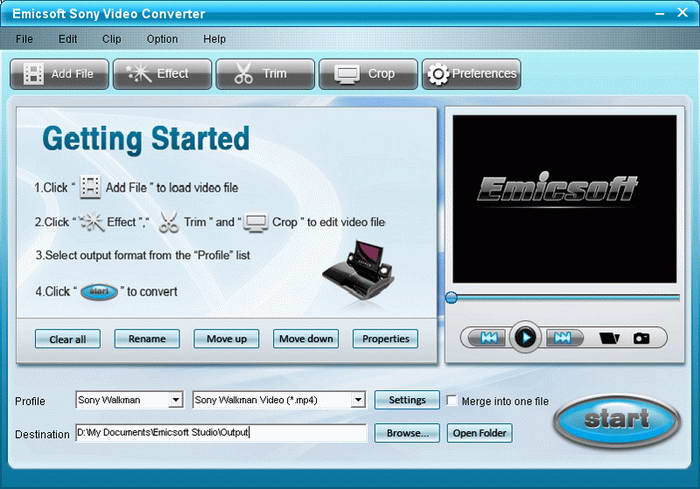 Emicsoft Sony Video Converter