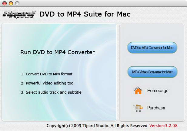 Tipard DVD to MP4 Suite for Mac