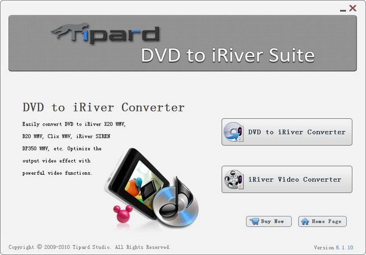 Tipard DVD to iRiver Suite