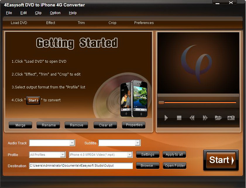 4Easysoft DVD to iPhone 4G Converter