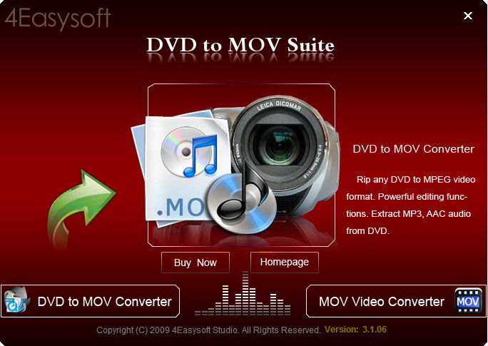 4Easysoft DVD to MOV Suite