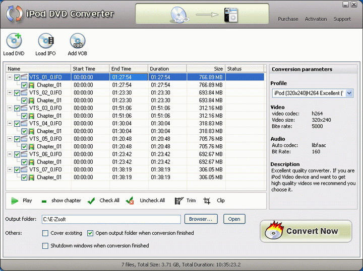 E-Zsoft DVD to iPod Converter