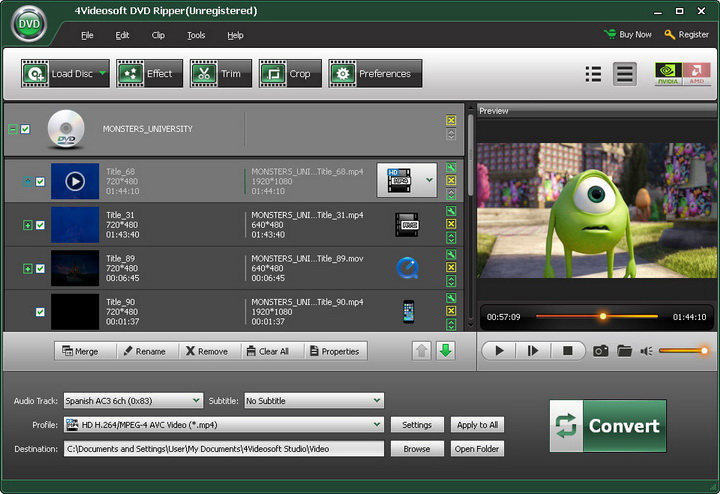 4Videosoft DVD Ripper