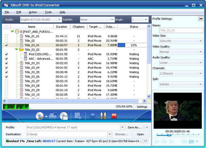 Xilisoft DVD to iPod Converter