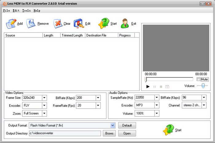 Leo MOV to FLV Converter