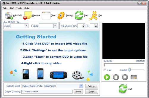 Cute DVD to 3GP Converter