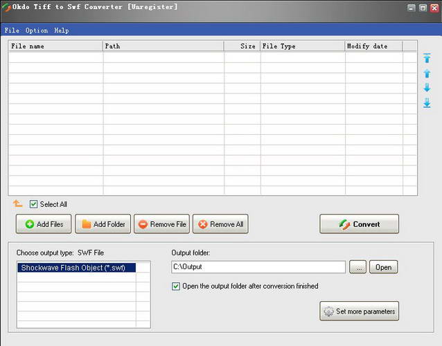 Okdo Tiff to Swf Converter