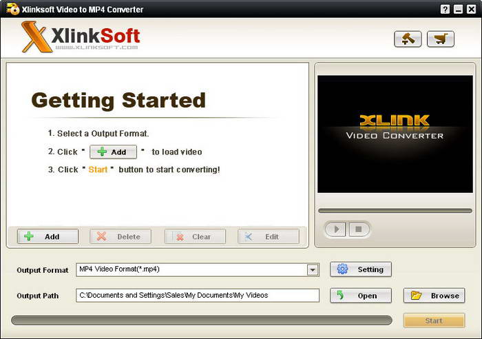 Xlinksoft Video to MP4 Converter