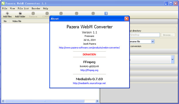 Pazera WebM Converter