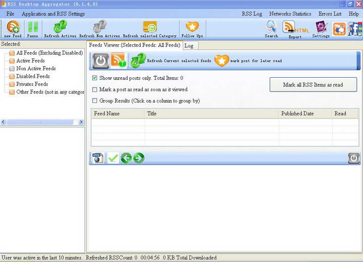 RSS Desktop Aggregator