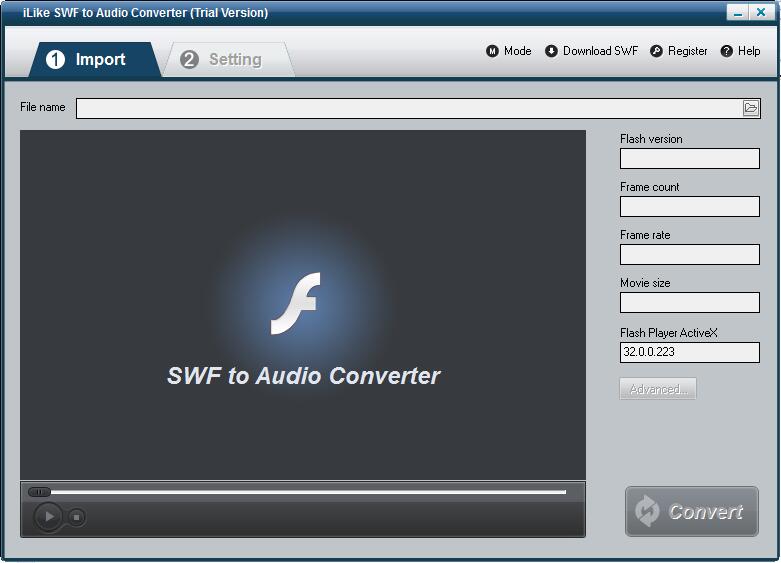 iLike SWF to Audio Converter