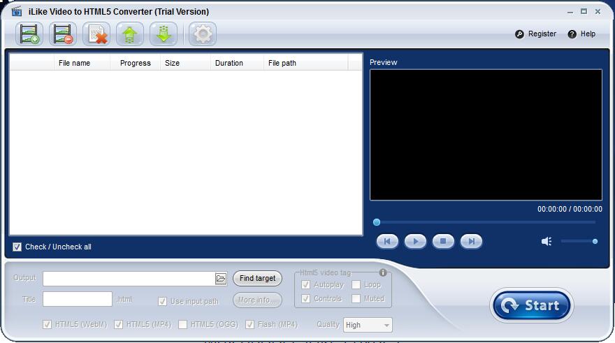 iLike Video to HTML5 Converter