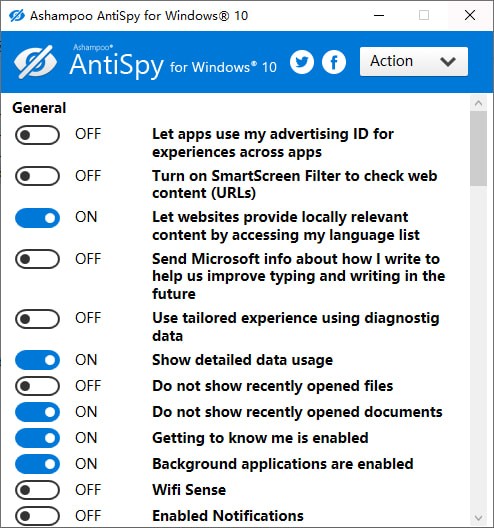 Ashampoo AntiSpy for Windows 10