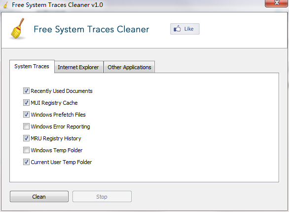 Free System Traces Cleaner