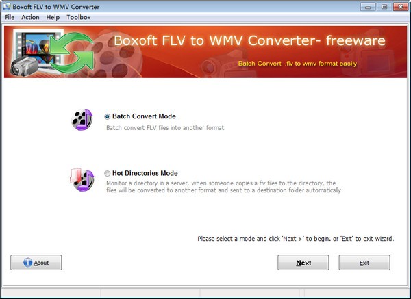 Boxoft Free FLV to WMV Converter