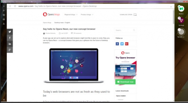 Opera Neon浏览器