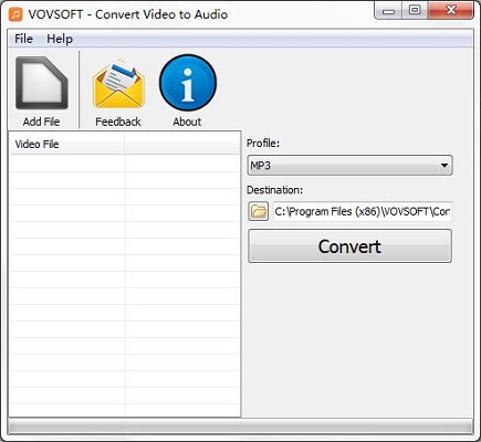 Vovsoft Convert Video to Audio