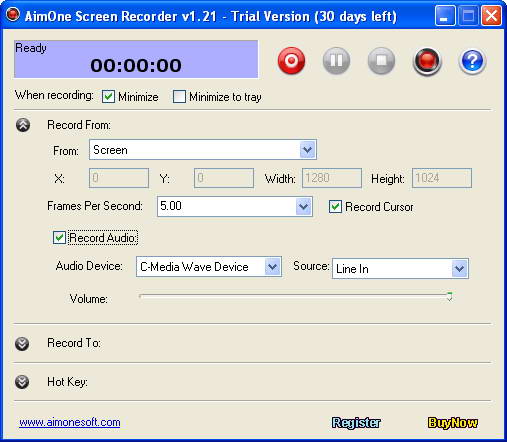 AimOne Screen Recorder