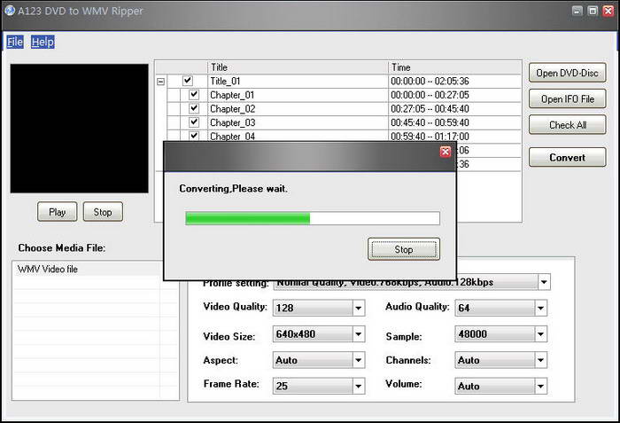 A123 DVD to WMV Ripper