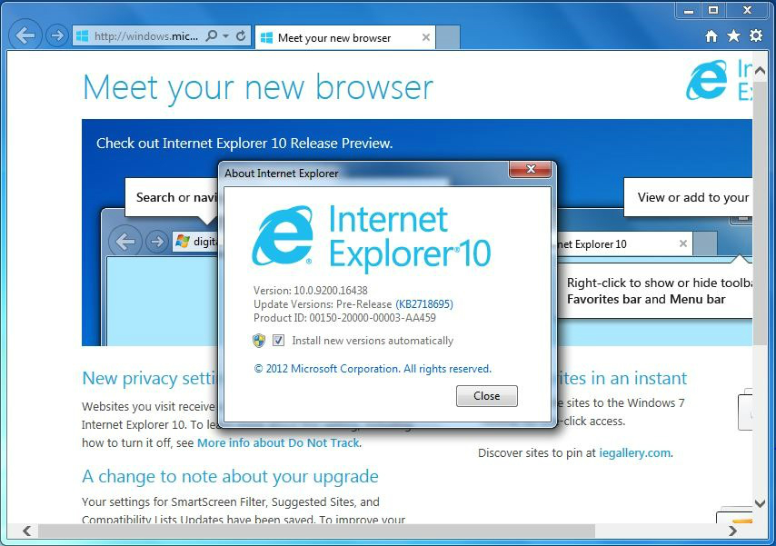 IE10（Internet Explorer 10）