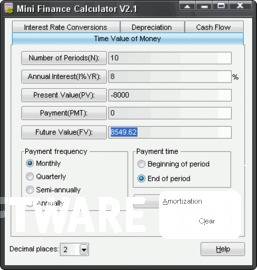 Mini Finance Calculator