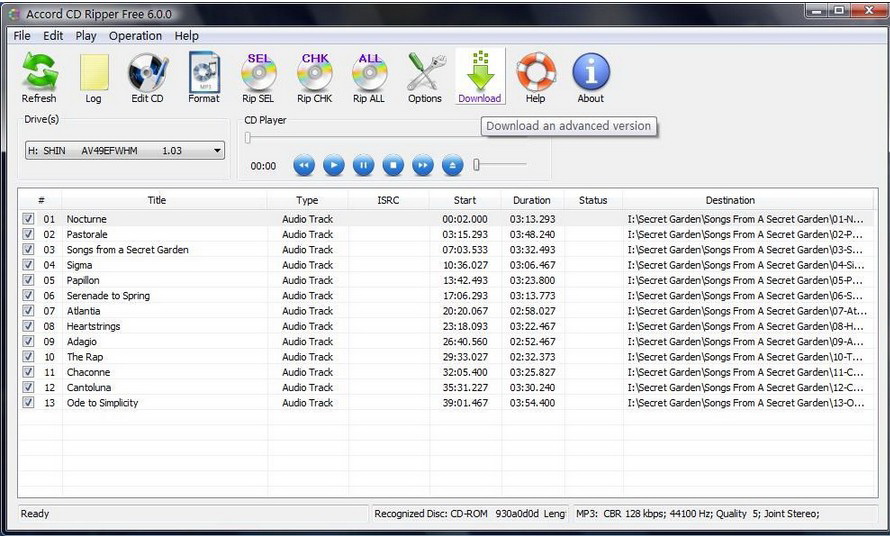 Accord CD Ripper Free