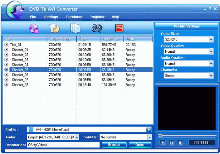 Eztoo DVD To AVI Converter