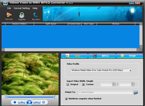 ABest Video to WMV MPEG Converter