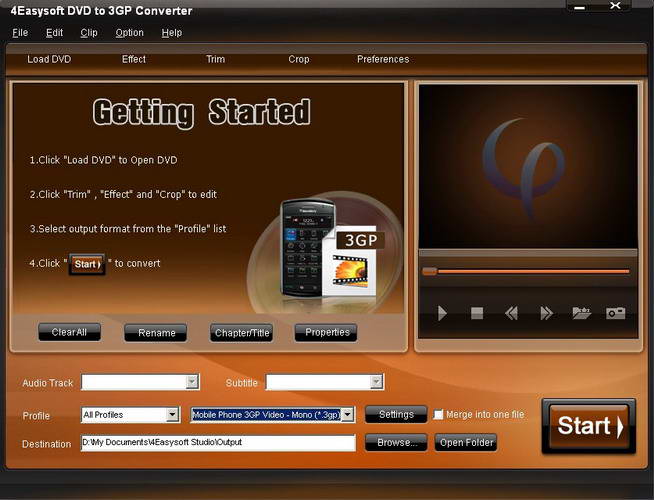 4Easysoft DVD to 3GP Converter