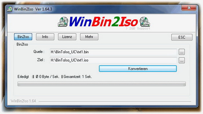 WinBin2Iso Portable Unicode