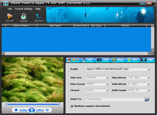 ABest Video to iPhone 3GP SWF Converter