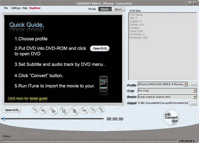 Cucusoft DVD to iPhone Video Converter