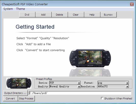 CheapestSoft PSP Video Converter