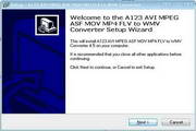 A123 AVI MPEG ASF MOV to WMV Converter