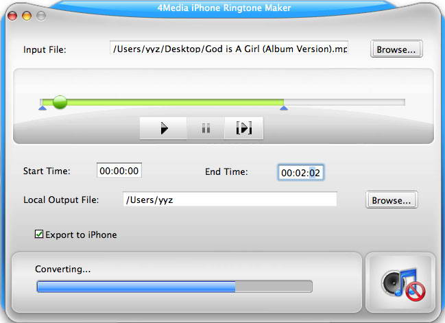 4Media iPhone Ringtone Maker for Mac