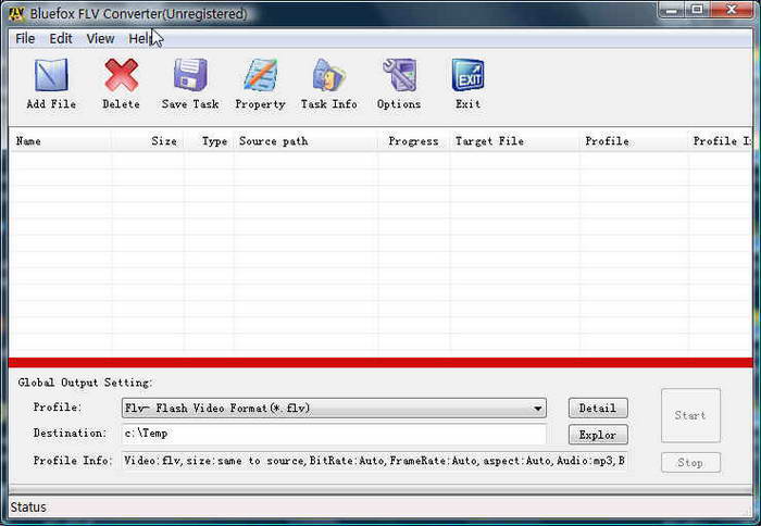 Bluefox FLV Converter