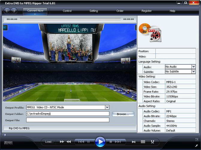 Extra DVD to MPEG Ripper