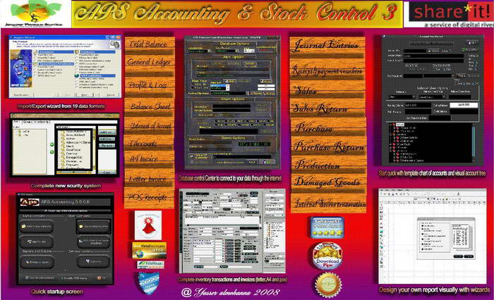 APS Accounting and stock control