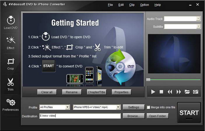 4Videosoft DVD to iPhone Converter