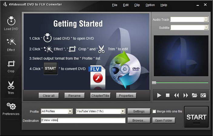 4Videosoft DVD to FLV Converter